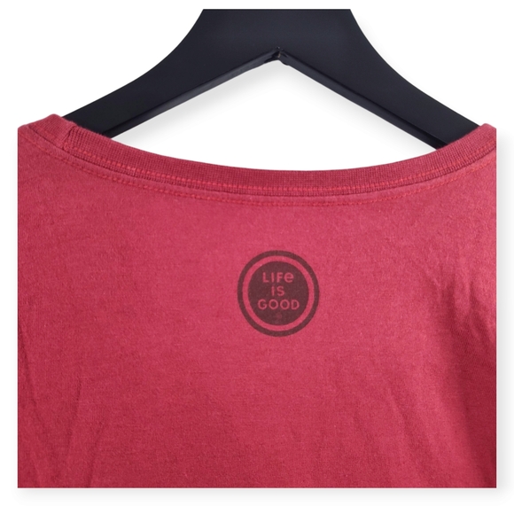 Mens "Life Is Good" Crusher Tee- Long Sleeve Size Large - Picture 4 of 6